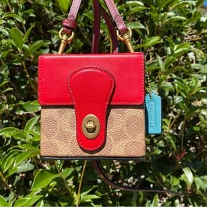 EUC Coach Lunar New Year Square Bag 10 In Signature Canvas (C2442)